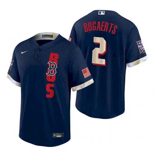 Men's Boston Red Sox #2 Xander Bogaerts 2021 Navy All-Star Cool Base Stitched Baseball Jersey Men's Boston Red Sox #2 Xander Bogaerts 2021 Navy All-Star Cool Base Stitched Baseball Jersey